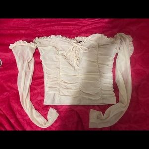 Cute Ballerina pink mesh top